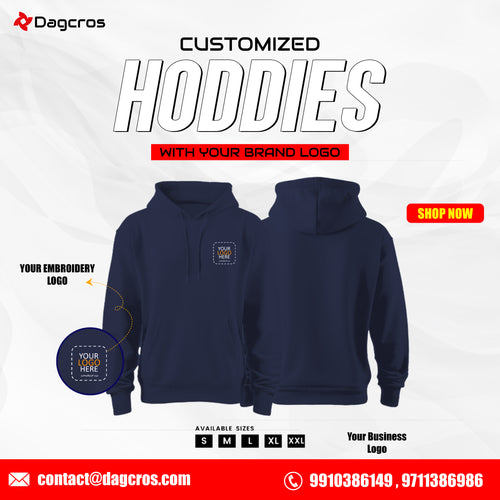 Custom Embroidered Hoodie | Premium Stitching