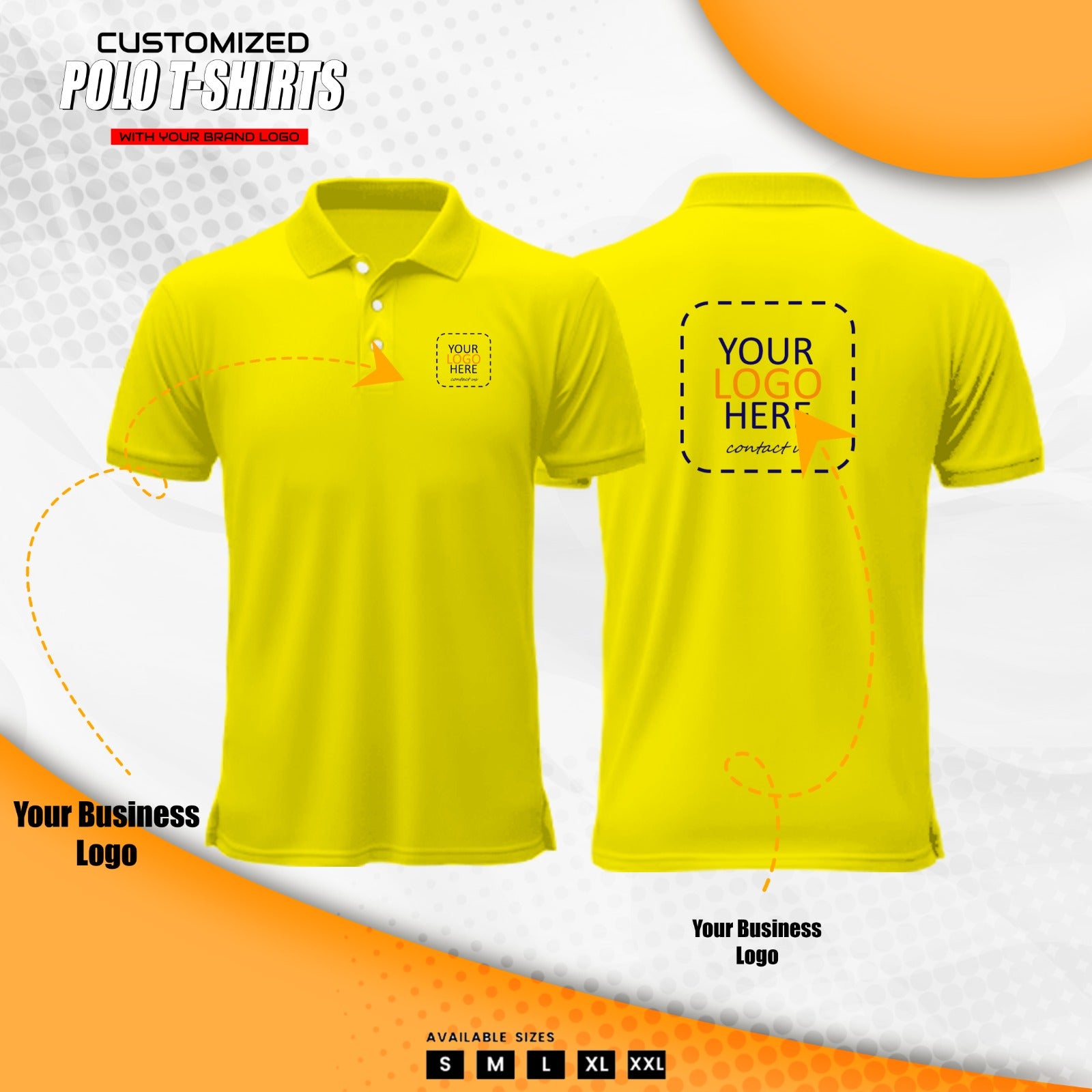 Custom Printed/Embrodiery Polo/Collar Neck T-Shirt | Custom Logo T-Shirt