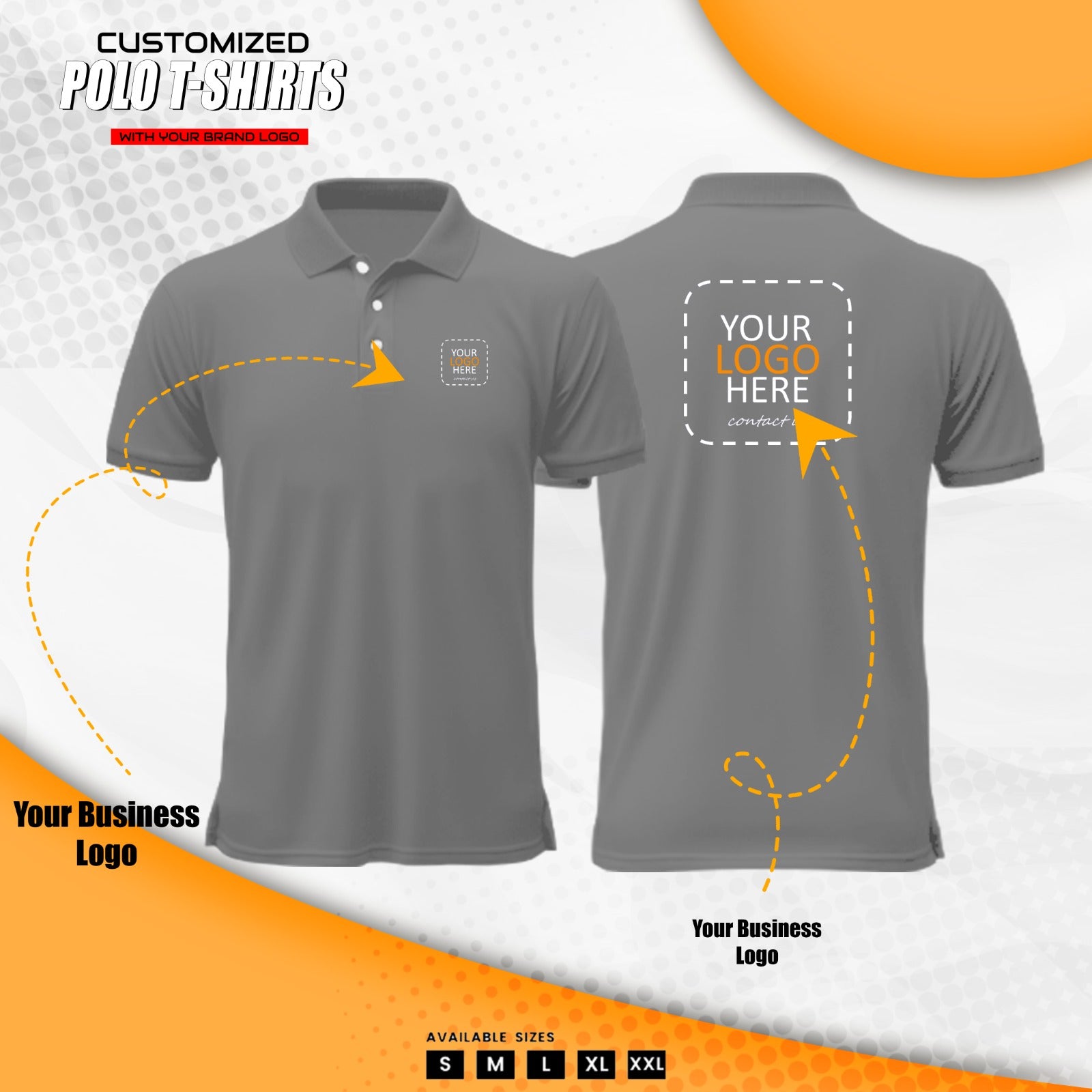 Custom Printed/Embrodiery Polo/Collar Neck T-Shirt | Custom Logo T-Shirt