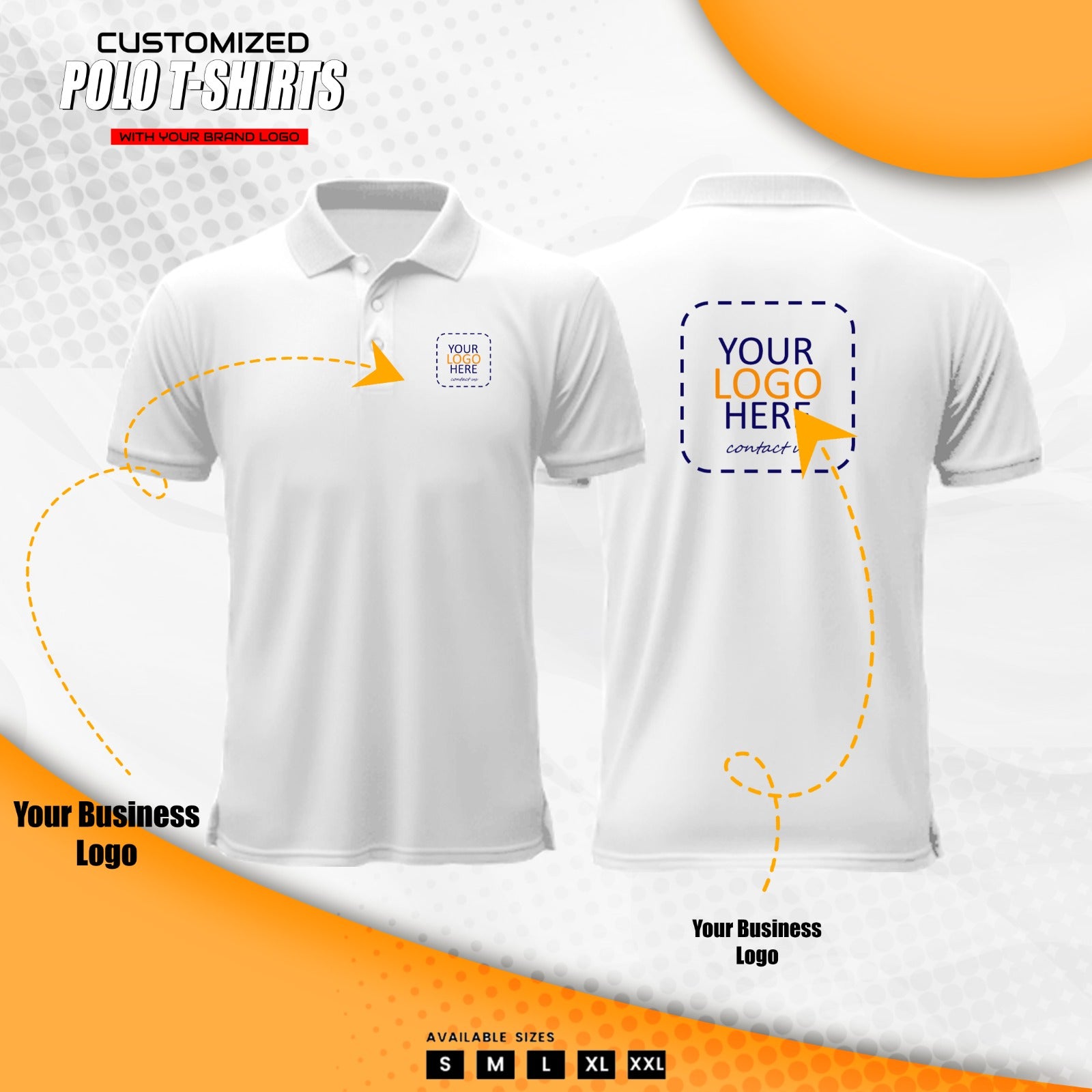 Custom Printed/Embrodiery Polo/Collar Neck T-Shirt | Custom Logo T-Shirt